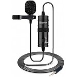 19 Feet Lavalier Microphone for Canon iPhone Podcast, Omnidirectional Condenser Recording Mic for Nikon Sony iPhone 8 8 plus 7 6 6s Plus DSLR Camcorder Audio Recorder Youtube Interview Video